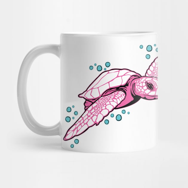 Pink Sea Turtle by Designs by Darrin